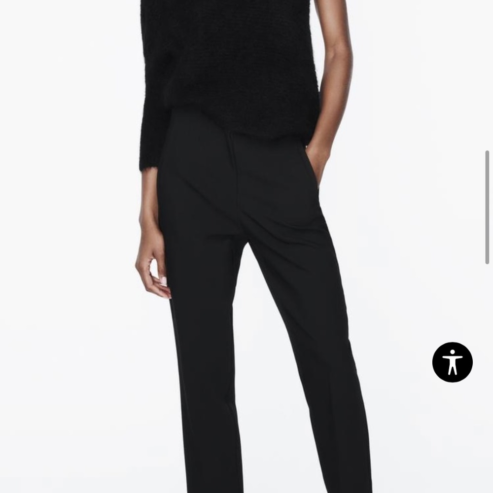 Zara Black High Waisted Pants